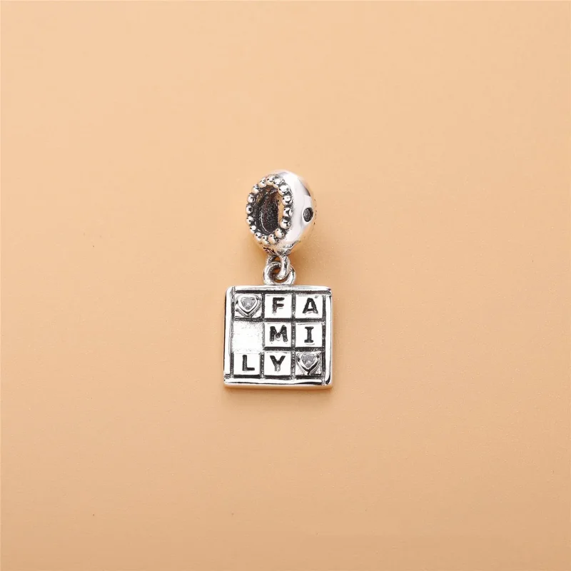 (bilde for) Pandora Familie sølv dingler med klare cubic zirconia - 797626CZ - Vis 2