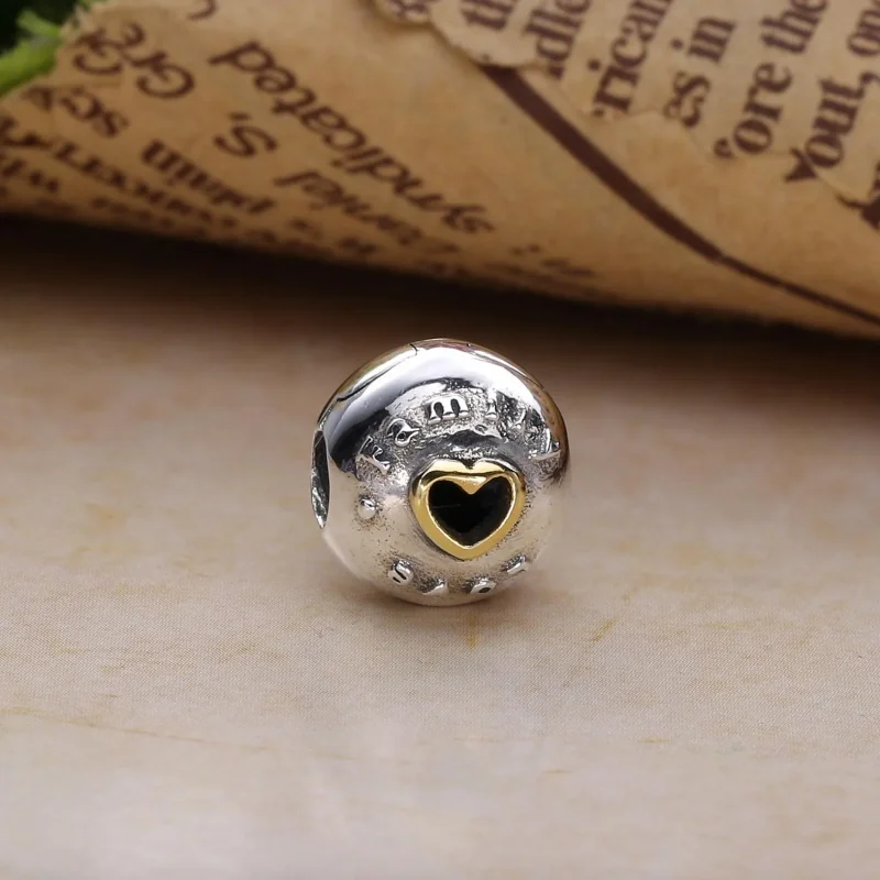 (bilde for) Pandora Family love silver clip with 14k - 792110 - Vis 2