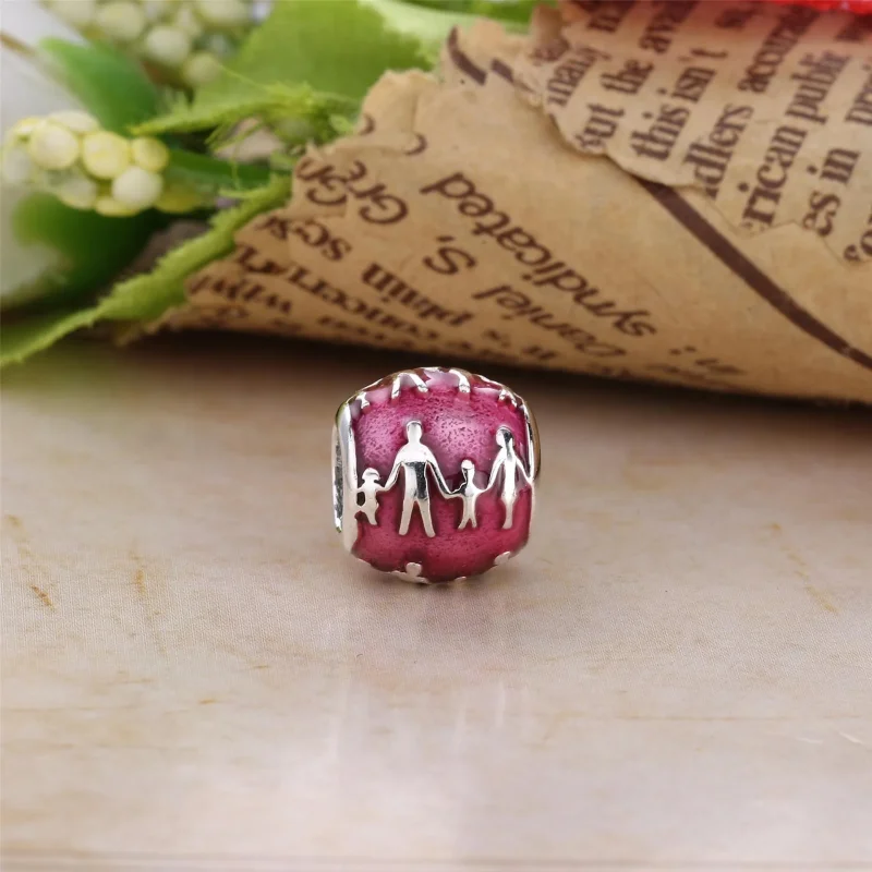 (bilde for) Pandora Family Silhouette Charm - 791399EN62 - Vis 2