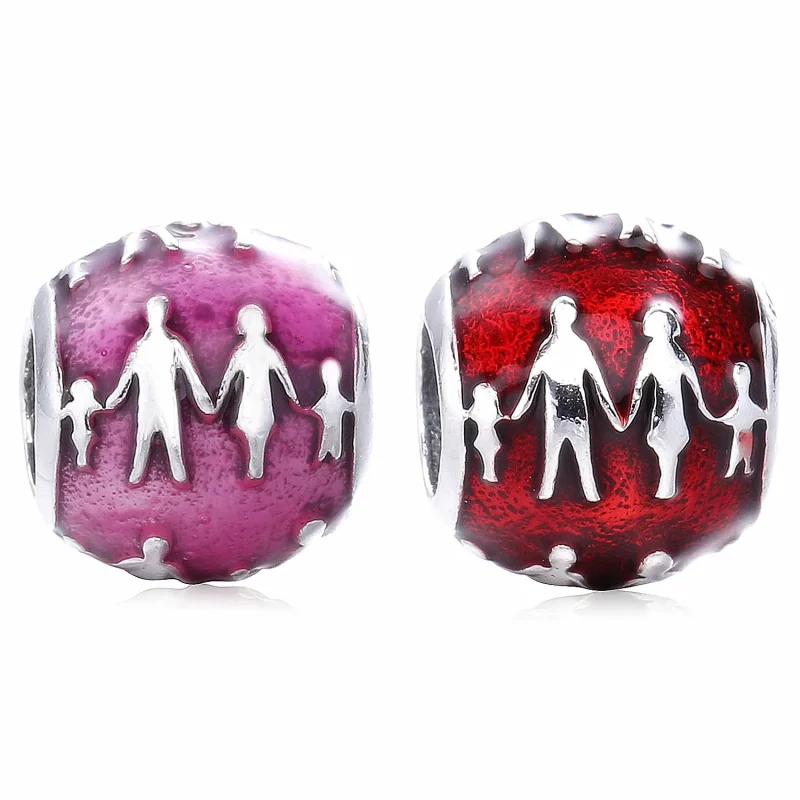 (bilde for) Pandora Family Silhouette Charm - 791399EN62 - Vis 5