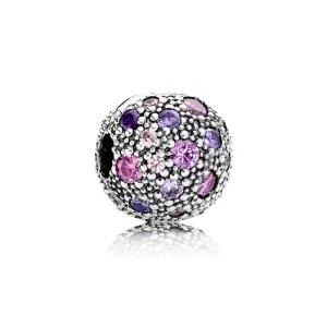 (bilde for) PANDORA Fancy Purple Cosmic Stars Clip - 791286CFPMX