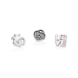 (bilde for) Pandora Forever Hearts Petites - 792021PCZ