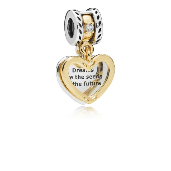(bilde for) Pandora Frø for fremtiden Helt Hjerte Hengende Charm - 767623CZ