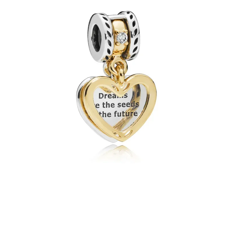 (bilde for) Pandora Frø for fremtiden Helt Hjerte Hengende Charm - 767623CZ