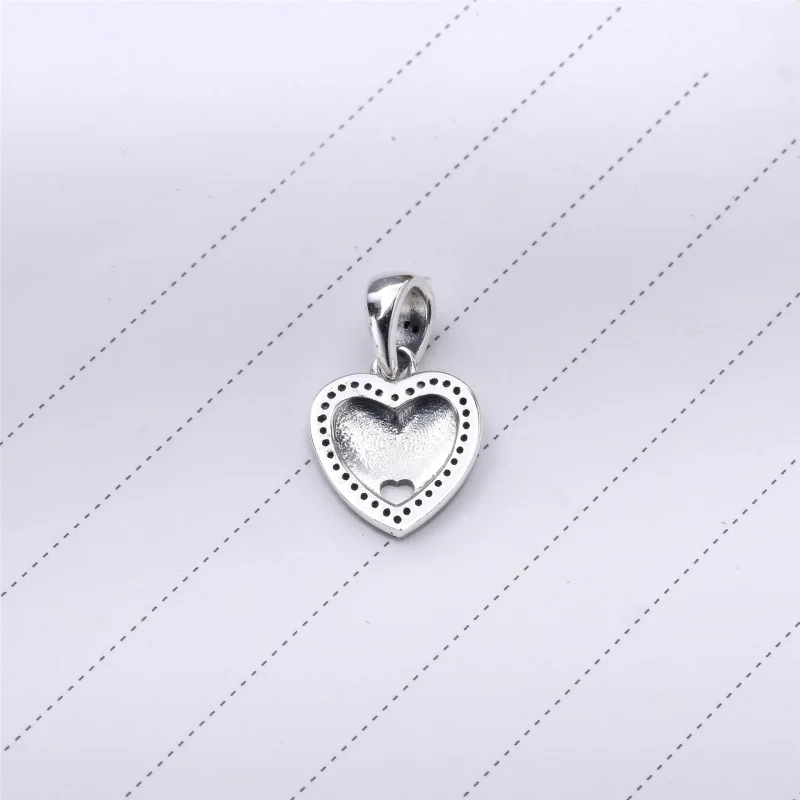 (bilde for) Pandora Friend of my heart delt sølv dingle med klare cubic zirconia - 792147CZ - Vis 3