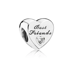(bilde for) Pandora Friendship Heart Charm - 791727CZ