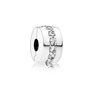 (bilde for) Pandora Funklende klar rad Klemmecharm - 791972CZ