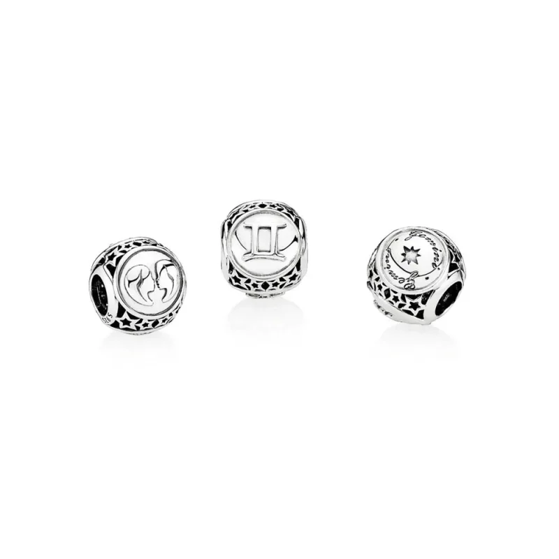 (bilde for) Pandora Gemini Star Sign Charm - 791938 - Vis 2