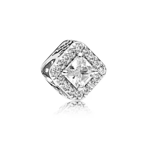 (bilde for) PANDORA Geometric Radiance Clear CZ Charm - 796206cz