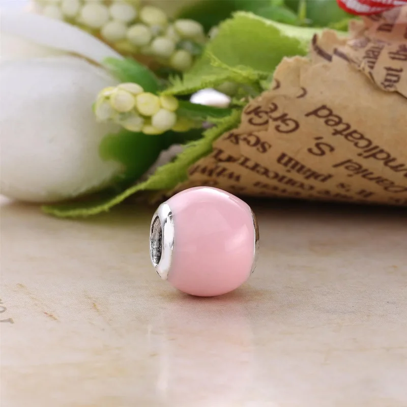 (bilde for) PANDORA geometriske fasetter sjarm, opaliserende rosa krystall - 791722NOP - Vis 2