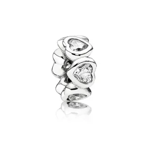 (bilde for) Pandora Glitrende hjerter - 791252CZ