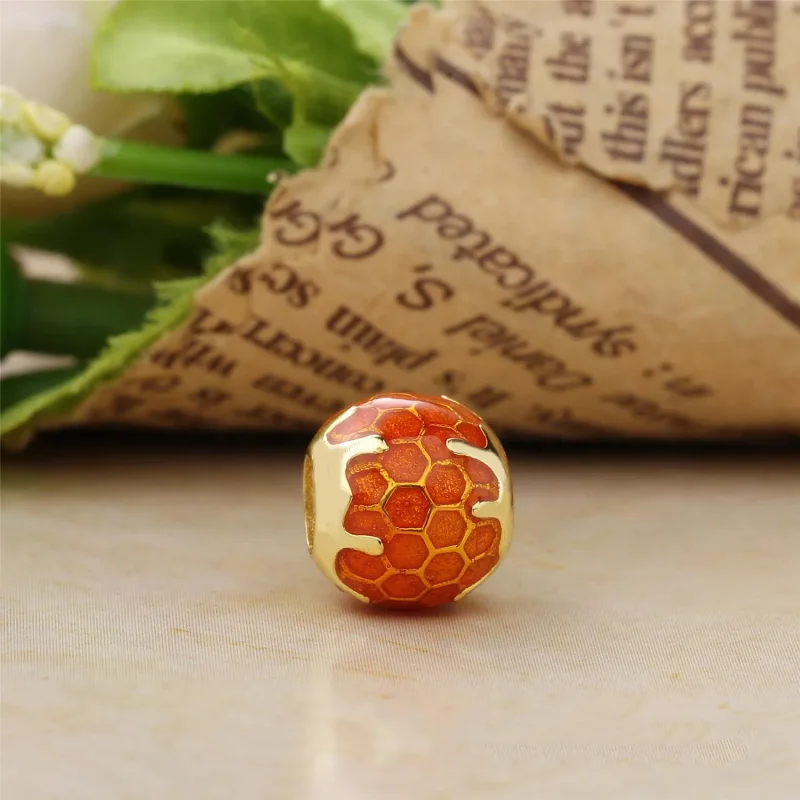 (bilde for) Pandora Golden Honey Charm - 767120EN158 - Vis 2