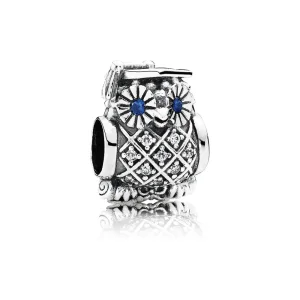 (bilde for) Pandora Graduate Owl Charm - 791502NSB