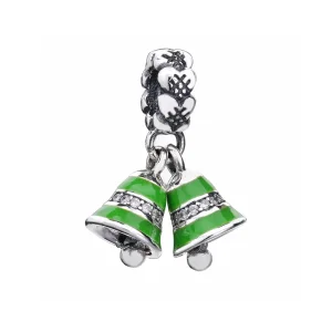 (bilde for) PANDORA Green Bells Pendant Charm - 791230A