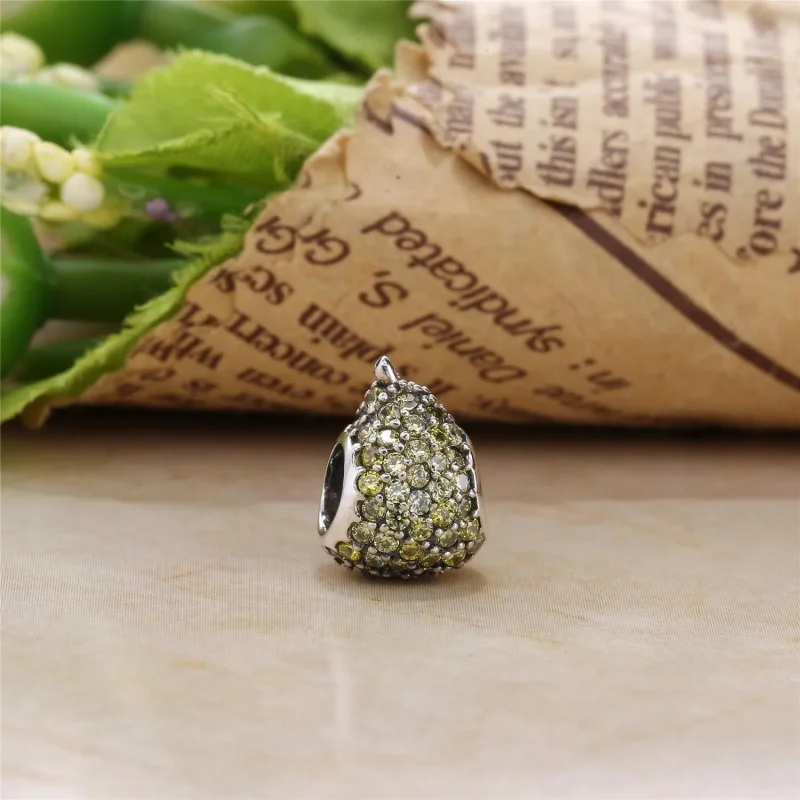 (bilde for) Pandora Green Pavé Pear Charm - 791486NLG - Vis 2