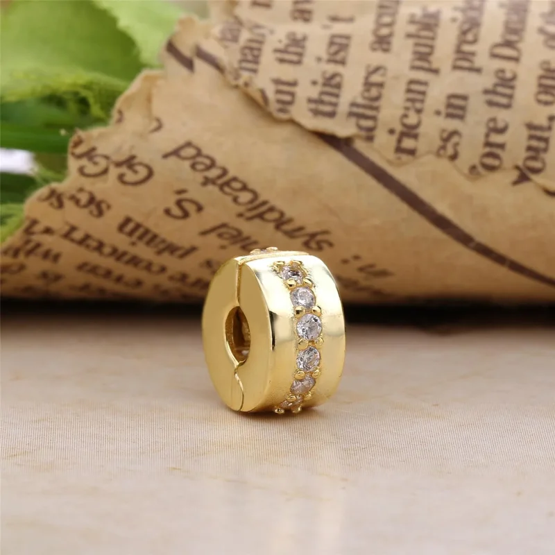 (bilde for) Pandora Gul Funklende Rad Klemmecharm - 767051CSY - Vis 2
