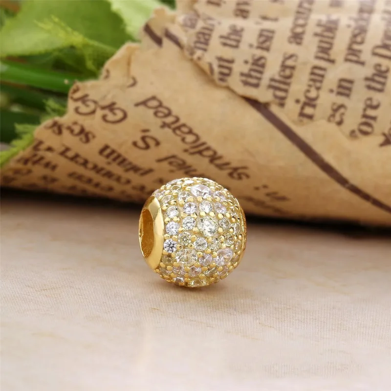 (bilde for) Pandora Gull Pavé Charm - 767052CSY - Vis 2