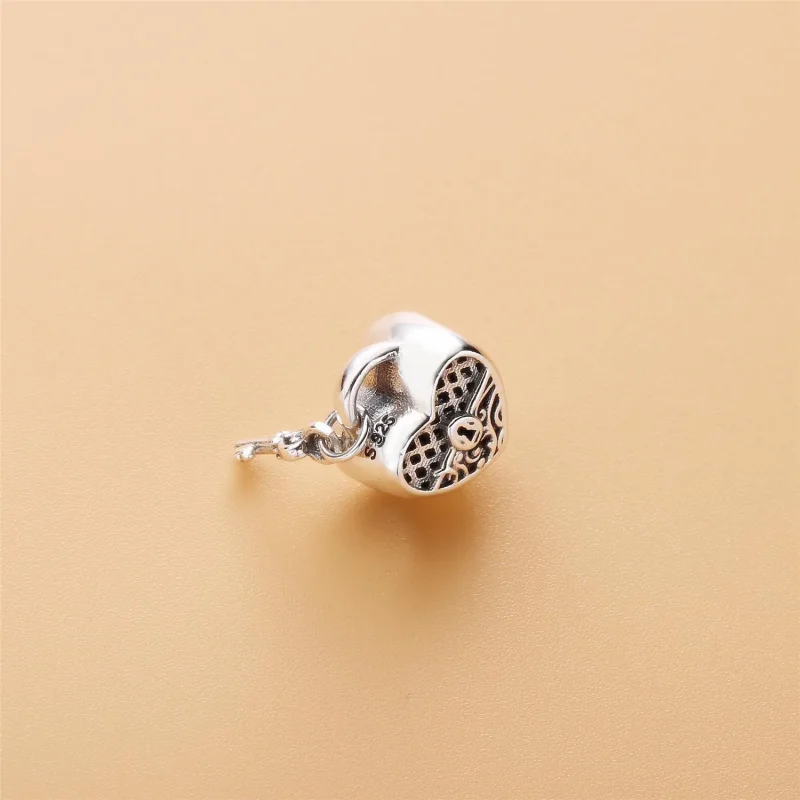 (bilde for) Pandora Heart padlock and key silver charm - 797655 - Vis 3