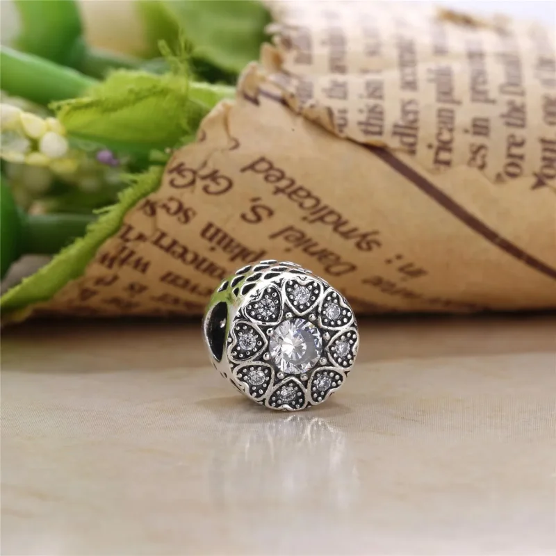(bilde for) PANDORA Hearts of Silver Charm - 750841CZA - Vis 2