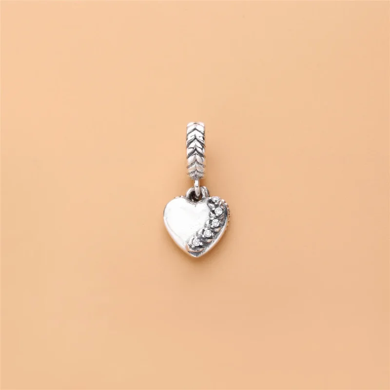 (bilde for) Pandora Hjertefrø sølv dingler med klare cubic zirconia - 797581CZ - Vis 2