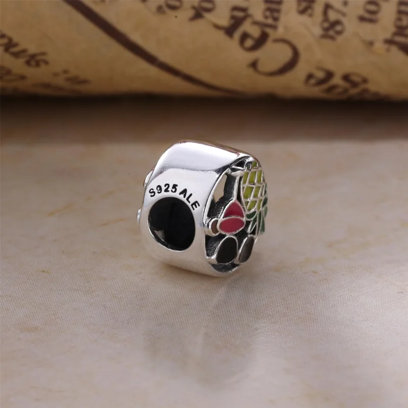(bilde for) Pandora Holiday charm in sterling silver with purple, orange, yellow, pink and g - Vis 3