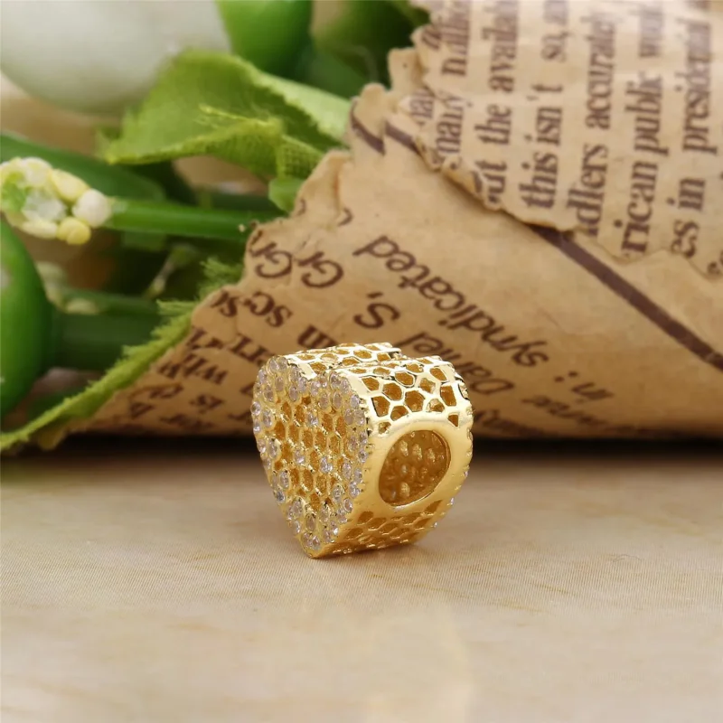 (bilde for) Pandora Honeycomb Lace Charm - 767039CZ - Vis 3