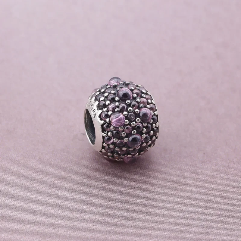 (bilde for) Pandora Honeysuckle Pink Shimmering Droplets Charm - 791755HCZ - Vis 2