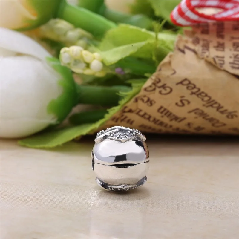(bilde for) PANDORA Infinity Heart Clip, klar CZ - 791947CZ - Vis 4