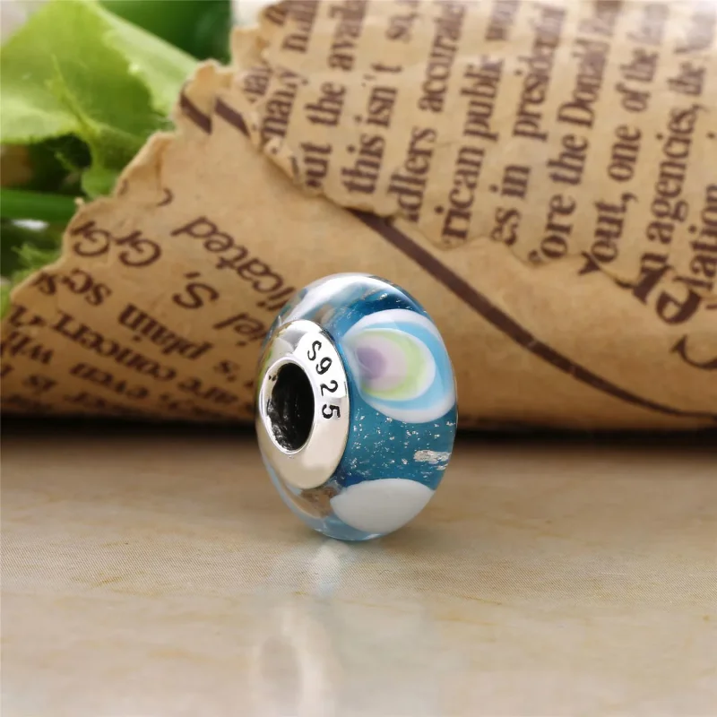 (bilde for) Pandora Iridescent Rainbow Glass Charm - 797013 - Vis 2