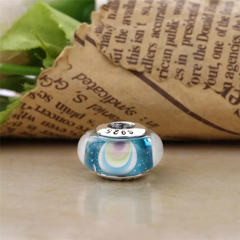 (bilde for) Pandora Iridescent Rainbow Glass Charm - 797013 - Vis 4