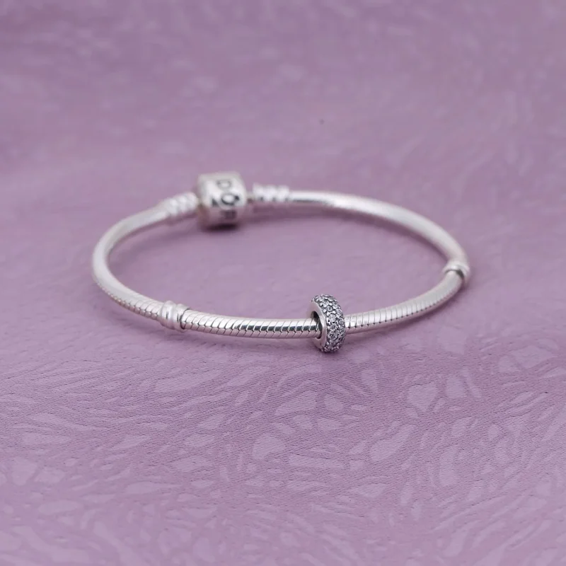 (bilde for) Pandora Klar Funklende Mellomledd Charm - 791359CZ - Vis 2
