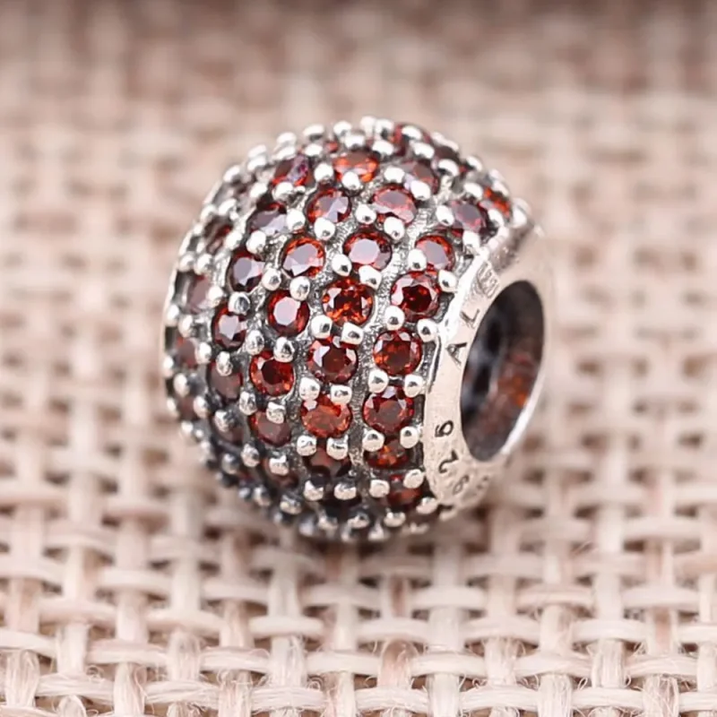 (bilde for) Pandora Laksefarget, pavé kule, charm - 791051CZS - Vis 2