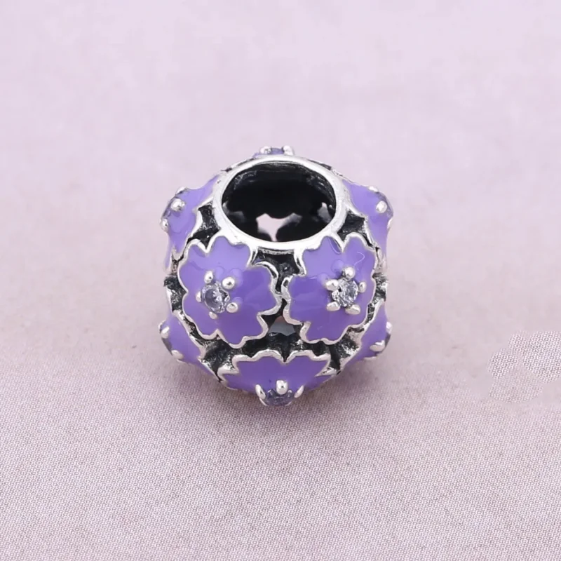(bilde for) PANDORA lilla blomstersmykke - PD0021-1K - Vis 2