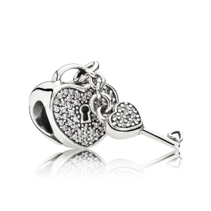 (bilde for) Pandora Lock of Love Charm - 791429CZ