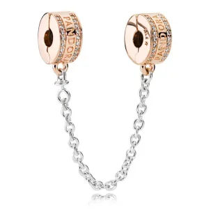 (bilde for) Pandora Logo Sikkerhetskjede Klemmecharm - 782057CZ