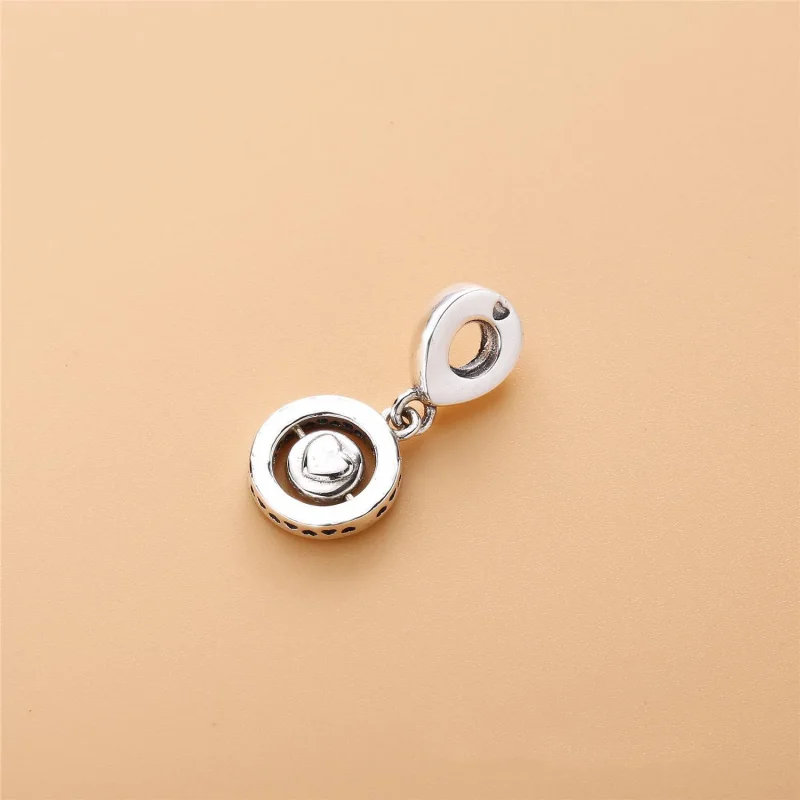 (bilde for) PANDORA-logoen dingler i sølv med klare cubic zirconia - 797430CZ - Vis 3