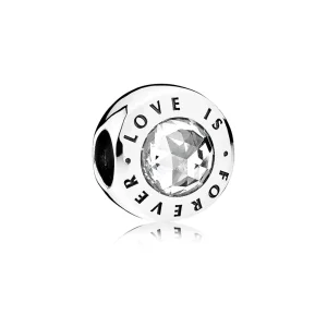 (bilde for) Pandora Love is Forever Charm - 791813CZ