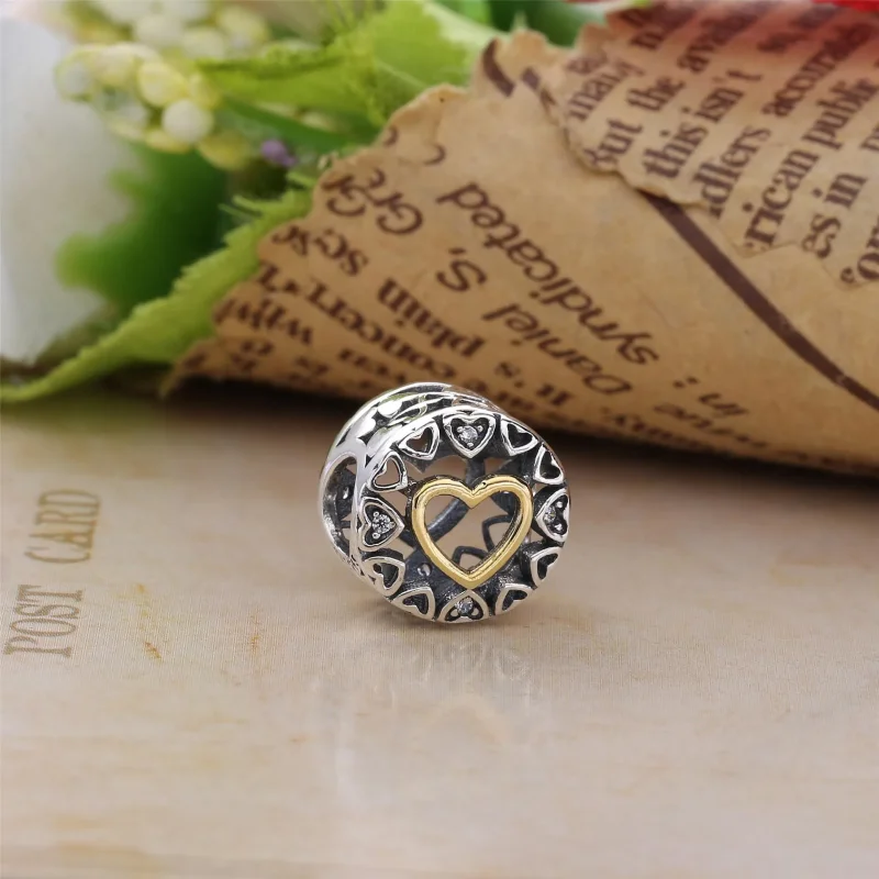 (bilde for) Pandora Loving Circle Charm - 792009CZ - Vis 4