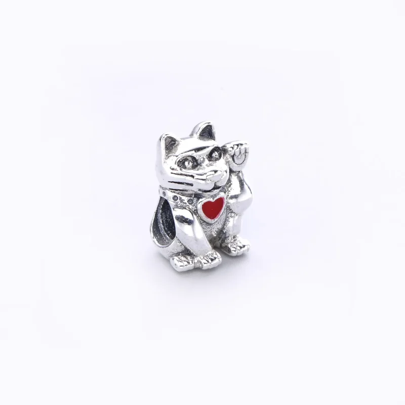 (bilde for) Pandora Lyserosa vinkende katt, charm - 790989EN05 - Vis 2