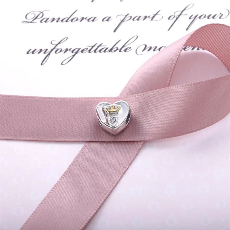 (bilde for) Pandora Majestic Heart Charm - 791739CZ - Vis 2