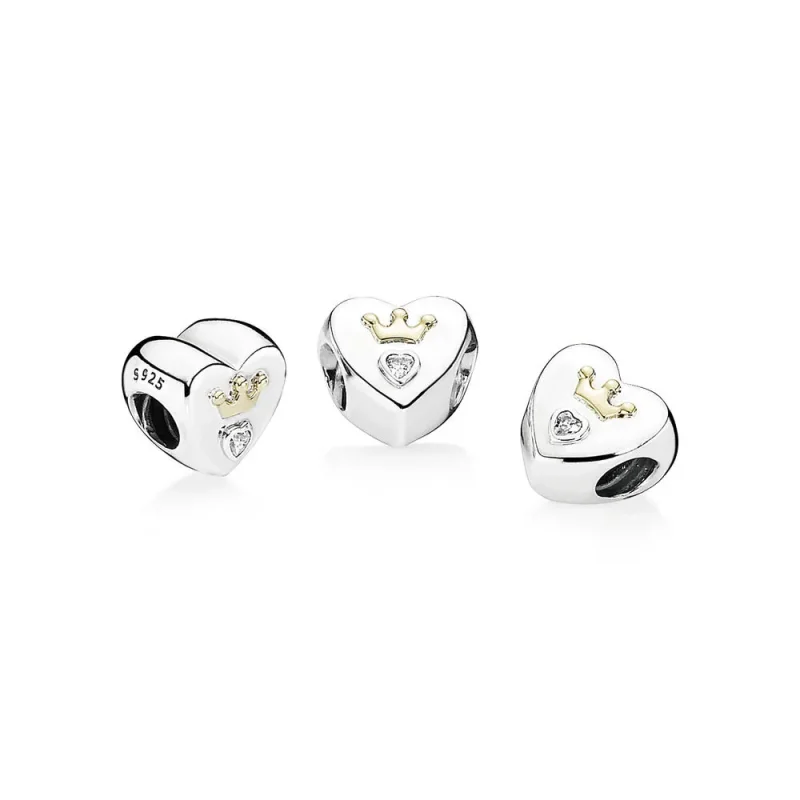 (bilde for) Pandora Majestic Heart Charm - 791739CZ - Vis 4
