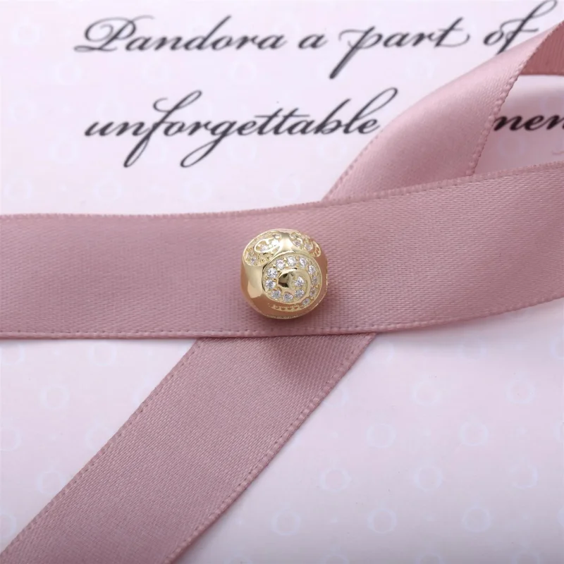 (bilde for) PANDORA Mikke Mus Gold Swirl Charm Clip - 7501055890729P - Vis 2