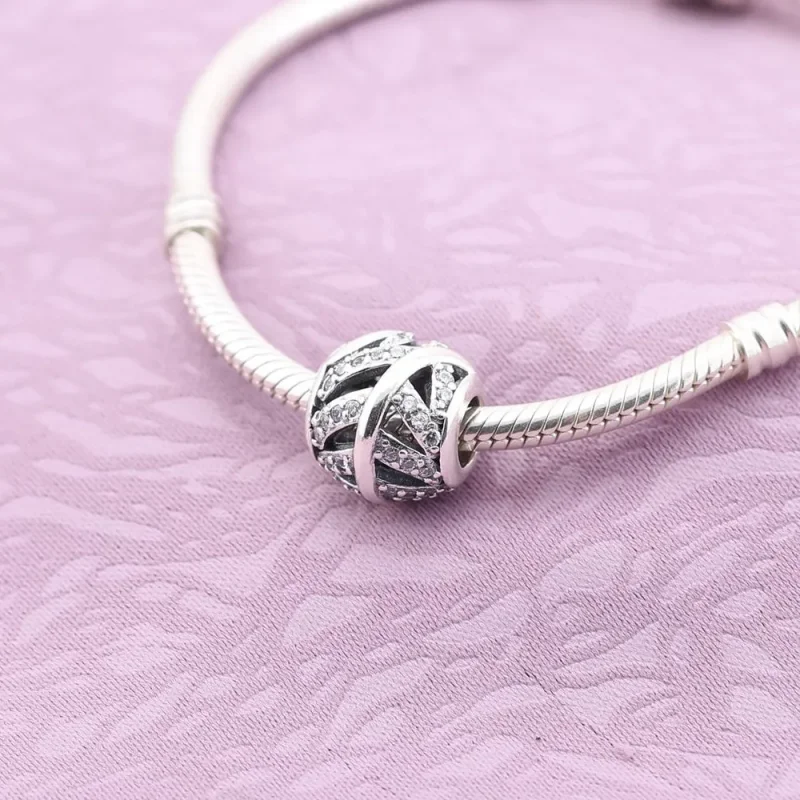 (bilde for) Pandora Mikro-pavé fjær, charm - 791186CZ - Vis 2