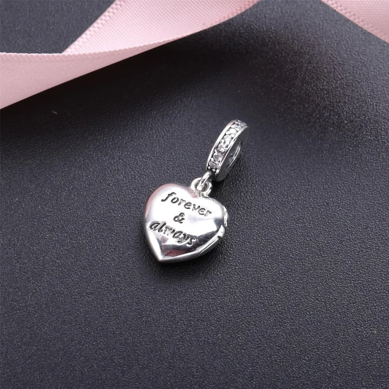(bilde for) Pandora Mitt vakre konehjerte sølv dingler med cubic zirconia - 791524CZ - Vis 2