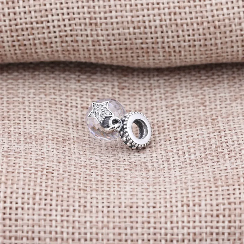 (bilde for) Pandora Måne og stjerne, hengende charm - 791392CZ - Vis 2