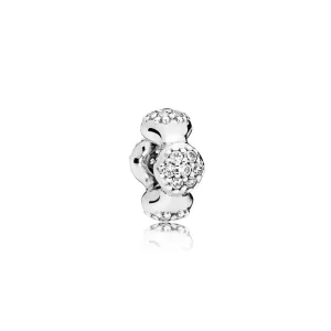 (bilde for) Pandora Moderne LovePods avstandsstykke i sølv med klar cubic zirconia - 797292CZ