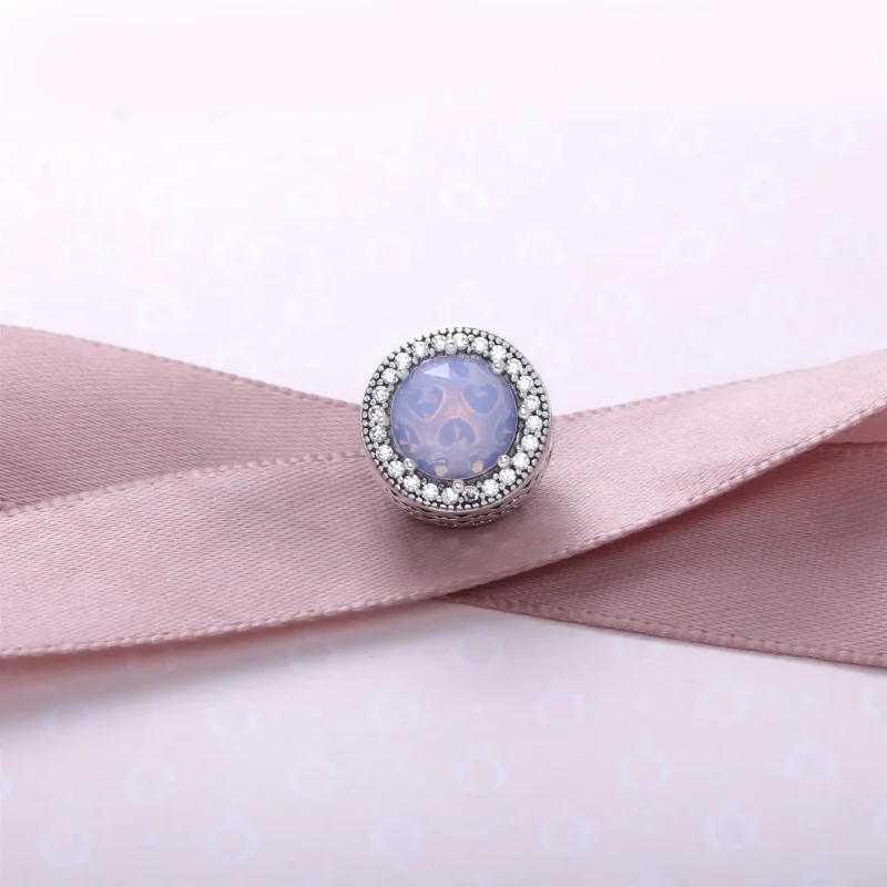 (bilde for) Pandora Opalescent Pink Radiant Hearts Charm - 791725NOP - Vis 2
