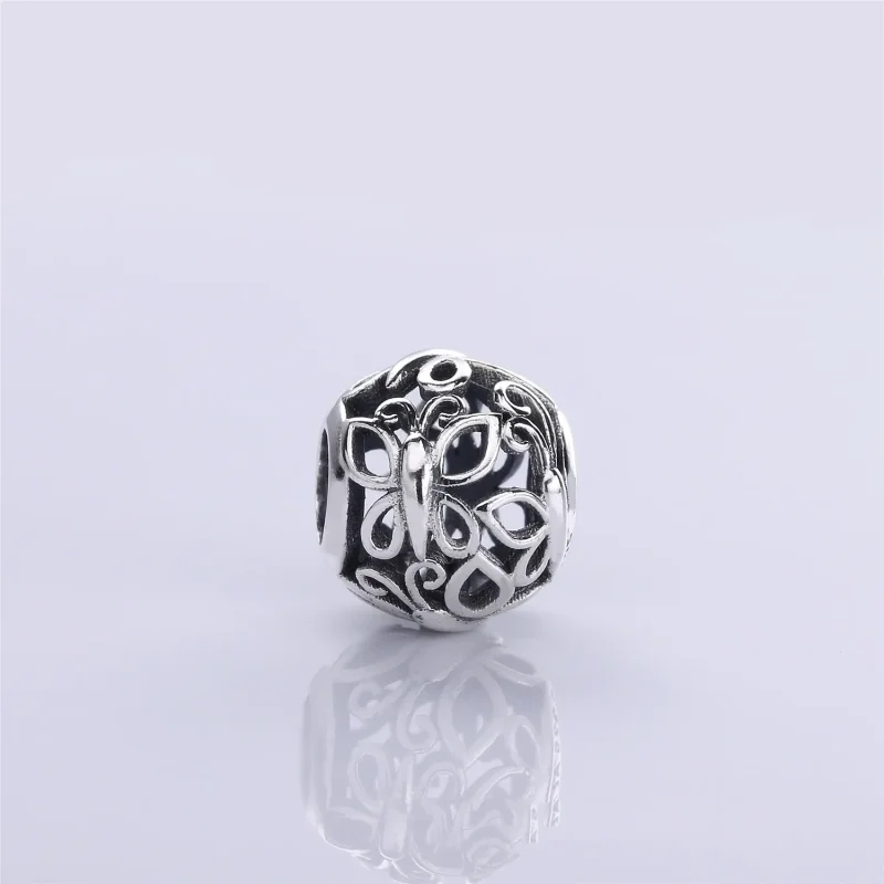 (bilde for) Pandora Openwork Butterfly Swarm Charm - 790895 - Vis 2