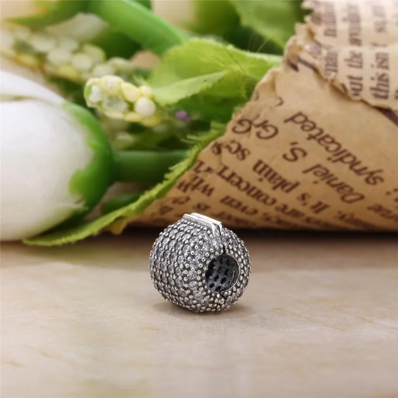 (bilde for) Pandora Pavé Tønne Klemmecharm - 791873CZ - Vis 3