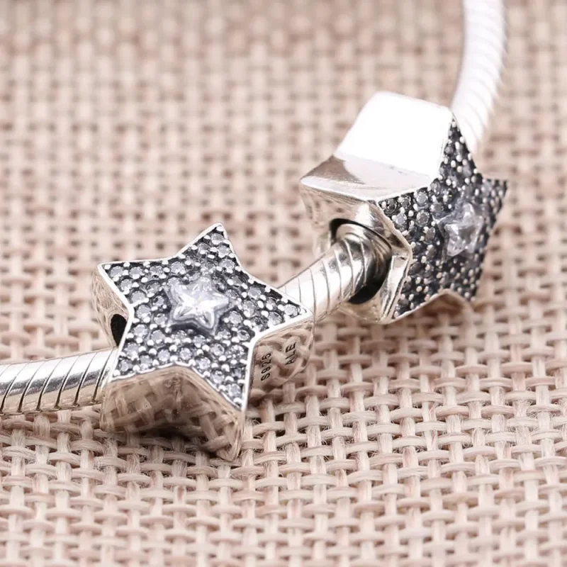 (bilde for) Pandora Pavé Wishing Star Charm - 791384CZ - Vis 2